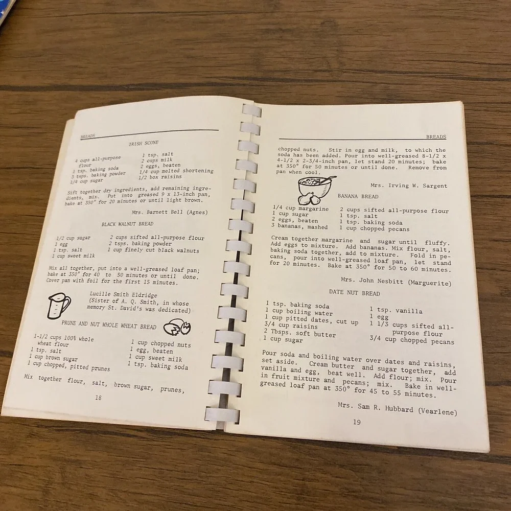 Historic Roswell’s Receipts Cookbook Georgia 1972 St Davids Episcopal Church